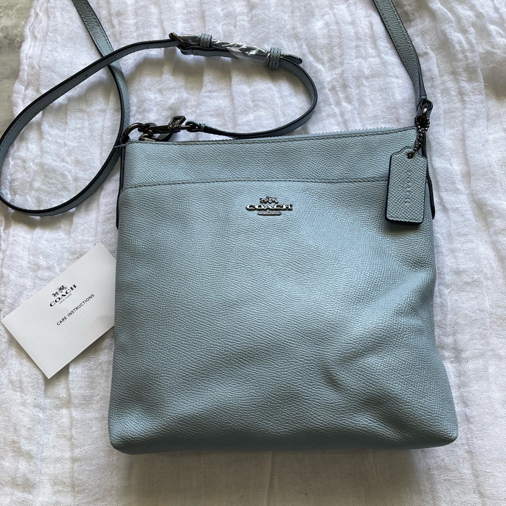 Coach Kitt Light Blue Crossbody Bag